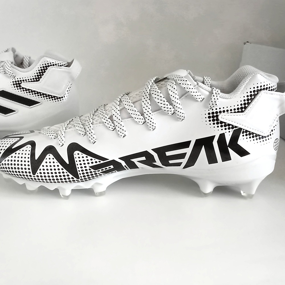 Adidas Freak 22 Team Football Cleats Mens 8.5 White Black GX4066 Athletic Shoes